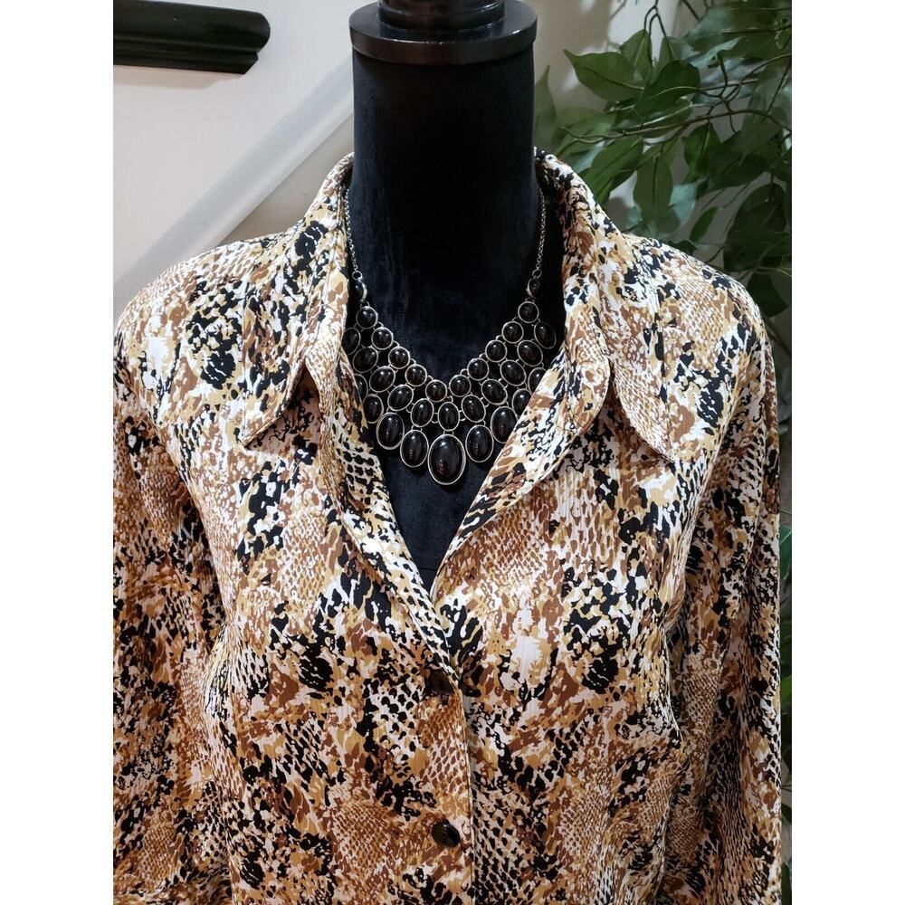 Notations Women's Multicolor Polyester Collared L… - image 2